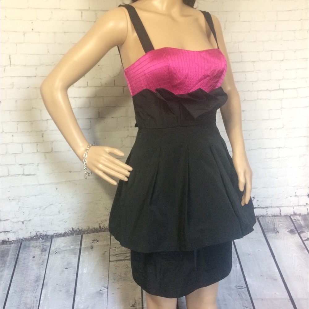 Pink and black Cocktail Formal Dress